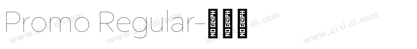 Promo Regular字体转换
